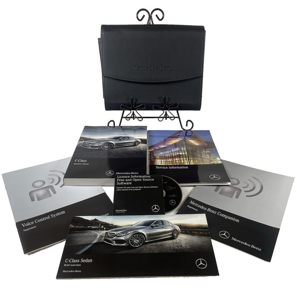 Mercedes Benz C Class Owners Manual C300 Sedan Booklets + CD w/Black Case - Picture 1 of 13